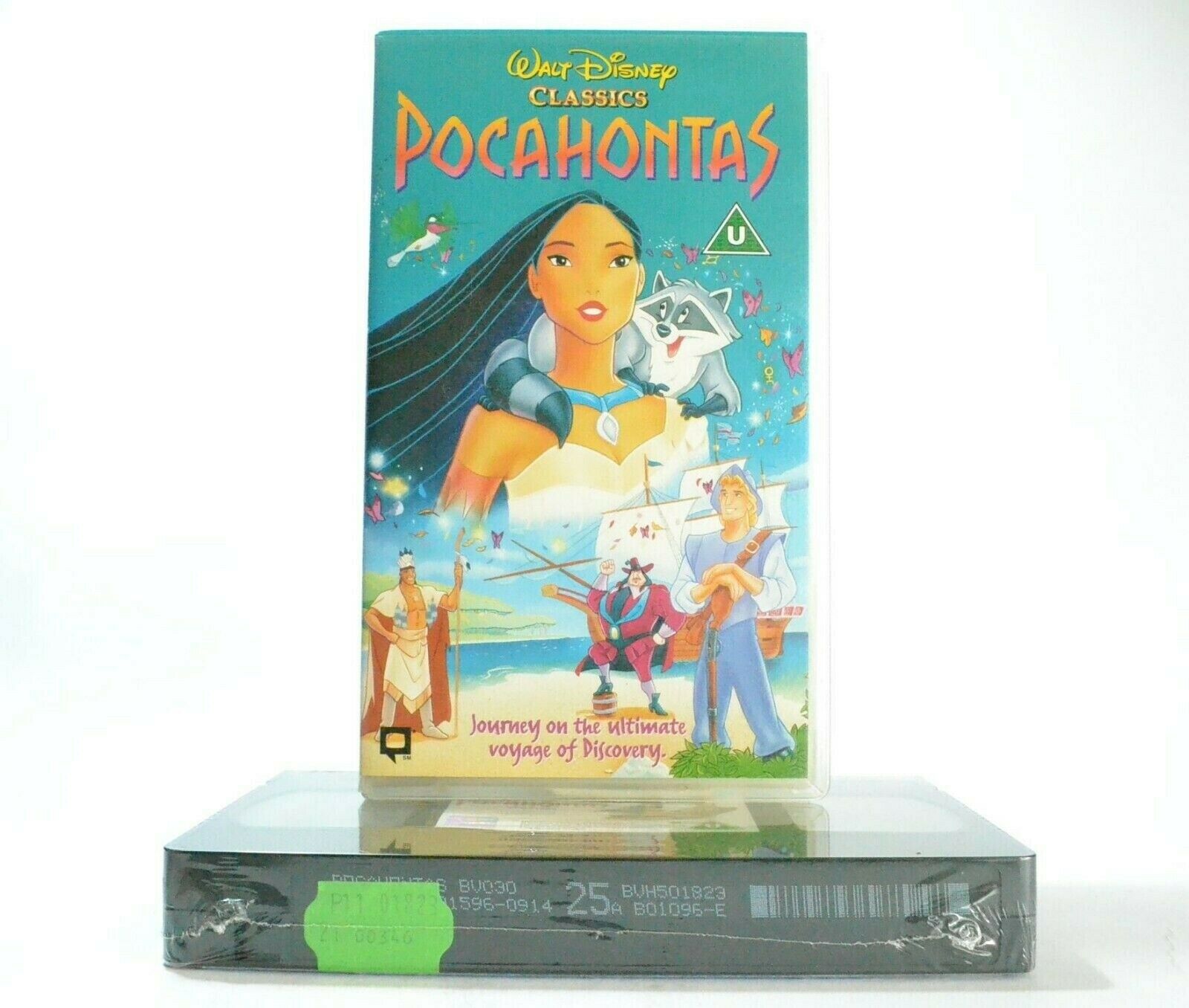 Pocahontas: Animated Musical (1995) - Walt Disney Classic - Children's - Pal VHS-