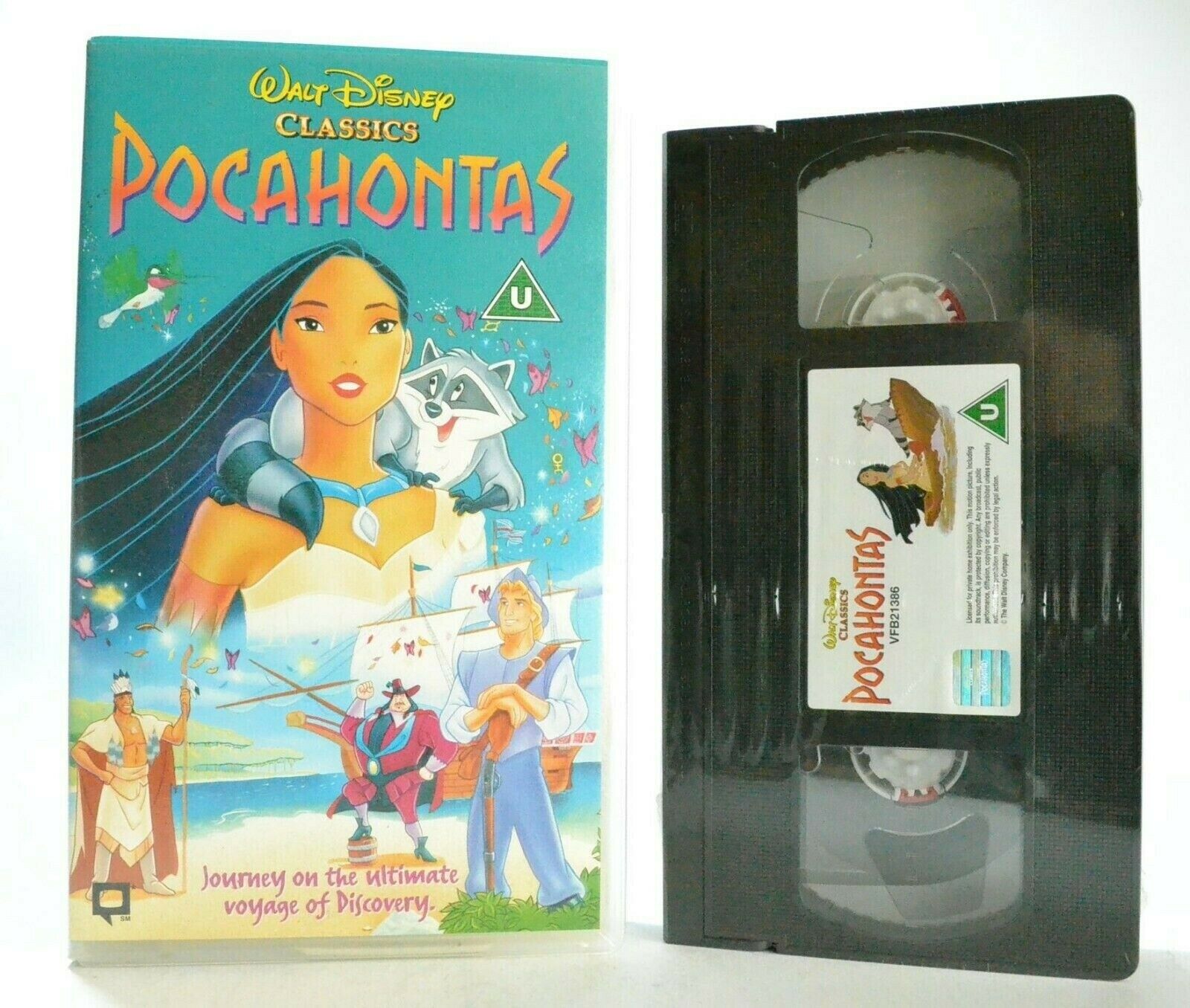 Pocahontas: Animated Musical (1995) - Walt Disney Classic - Children's - Pal VHS-