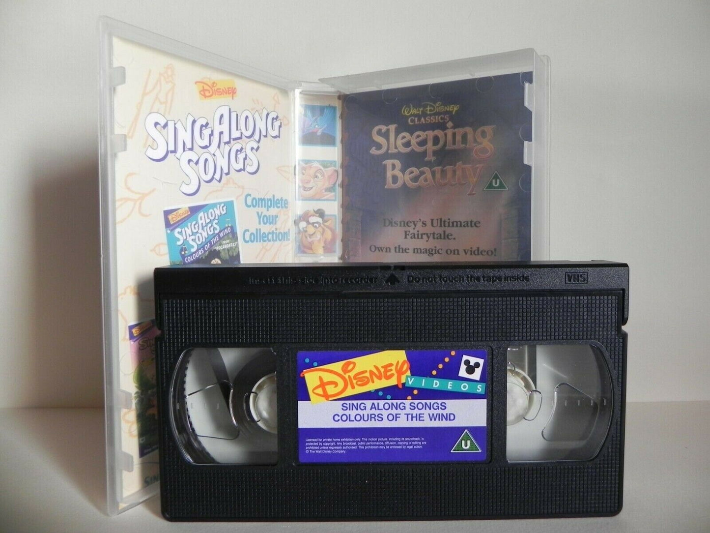 Pocahontas Sing Along Songs - Animated - Disney Classic - Fun - Kids - Pal VHS-