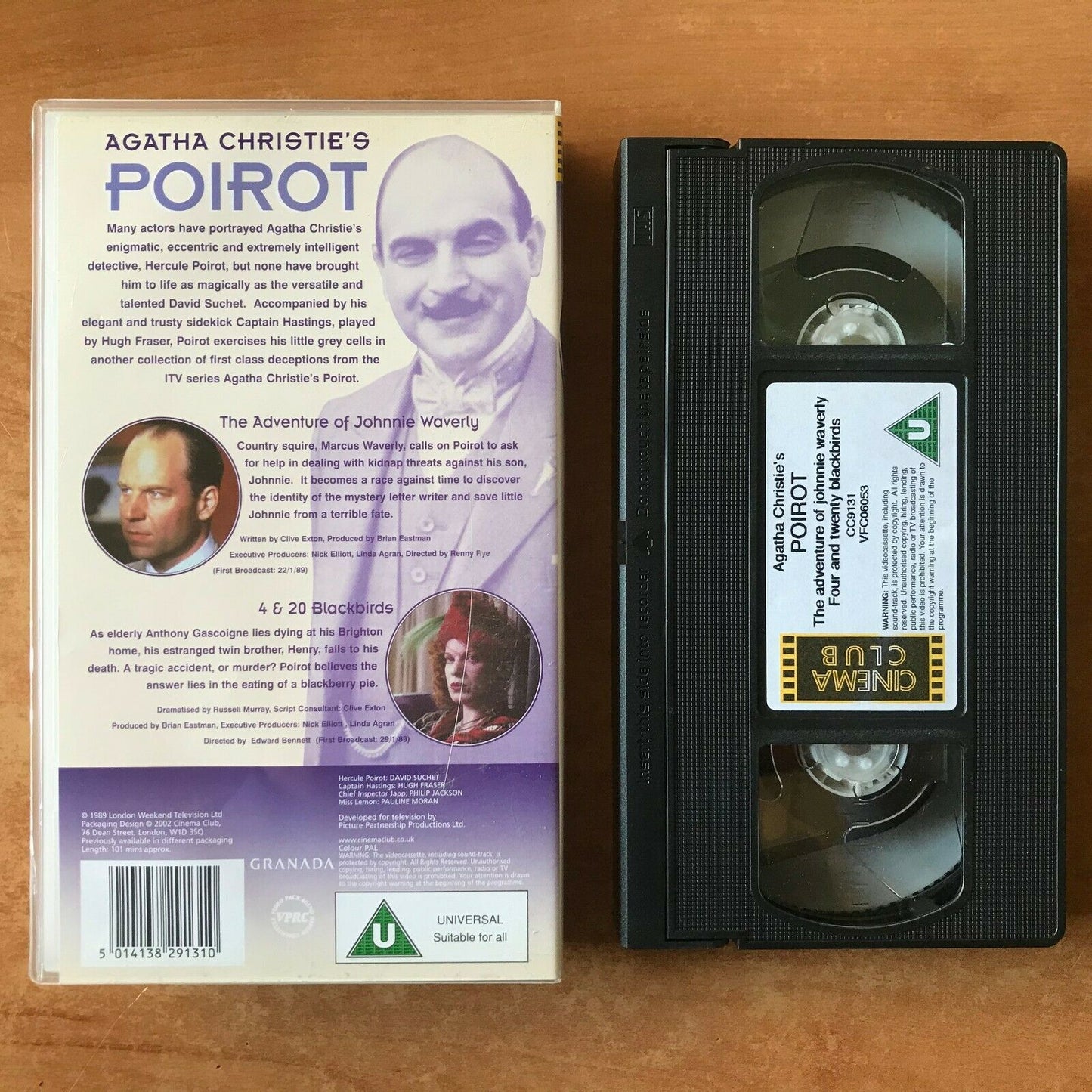 Poirot [Ahatha Christie]: 4 & 20 Blackbirds - TV Series - David Suchel - Pal VHS-