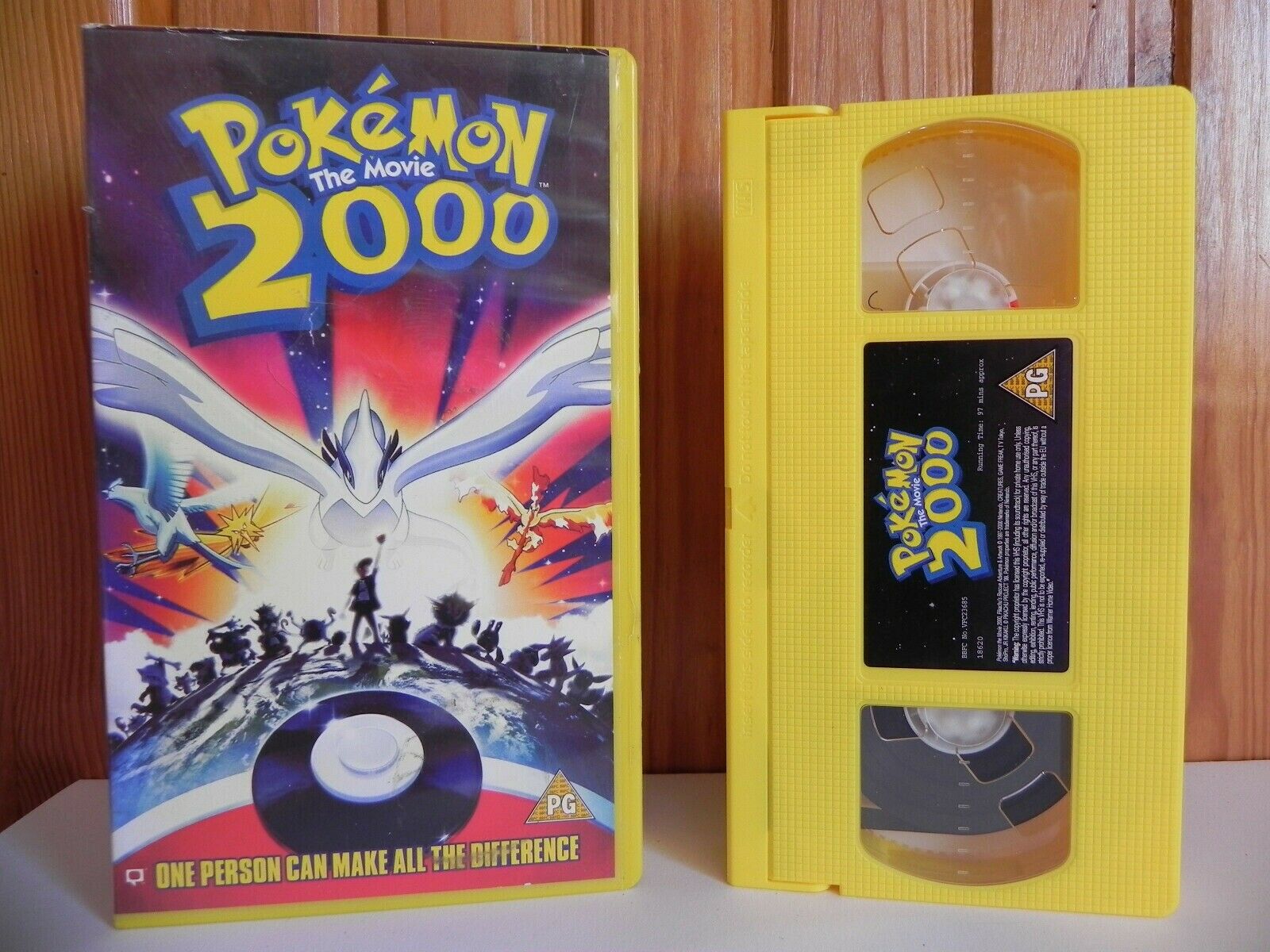 Pokemon 2000: The Movie - Warner Family - Adventure - Animated - Kids - Pal VHS-