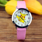 Pokémon Dial Kids Watch - Cute Anime Design - Luminous Quartz Leather Wrist Watch - Perfect Birthday Gift for Kids-12-