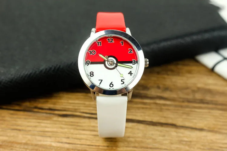 Pokémon Dial Kids Watch - Cute Anime Design - Luminous Quartz Leather Wrist Watch - Perfect Birthday Gift for Kids-8-