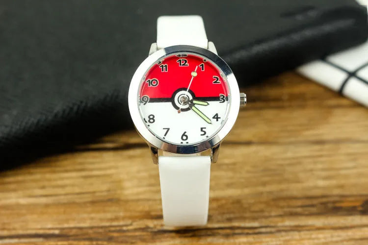 Pokémon Dial Kids Watch - Cute Anime Design - Luminous Quartz Leather Wrist Watch - Perfect Birthday Gift for Kids-6-