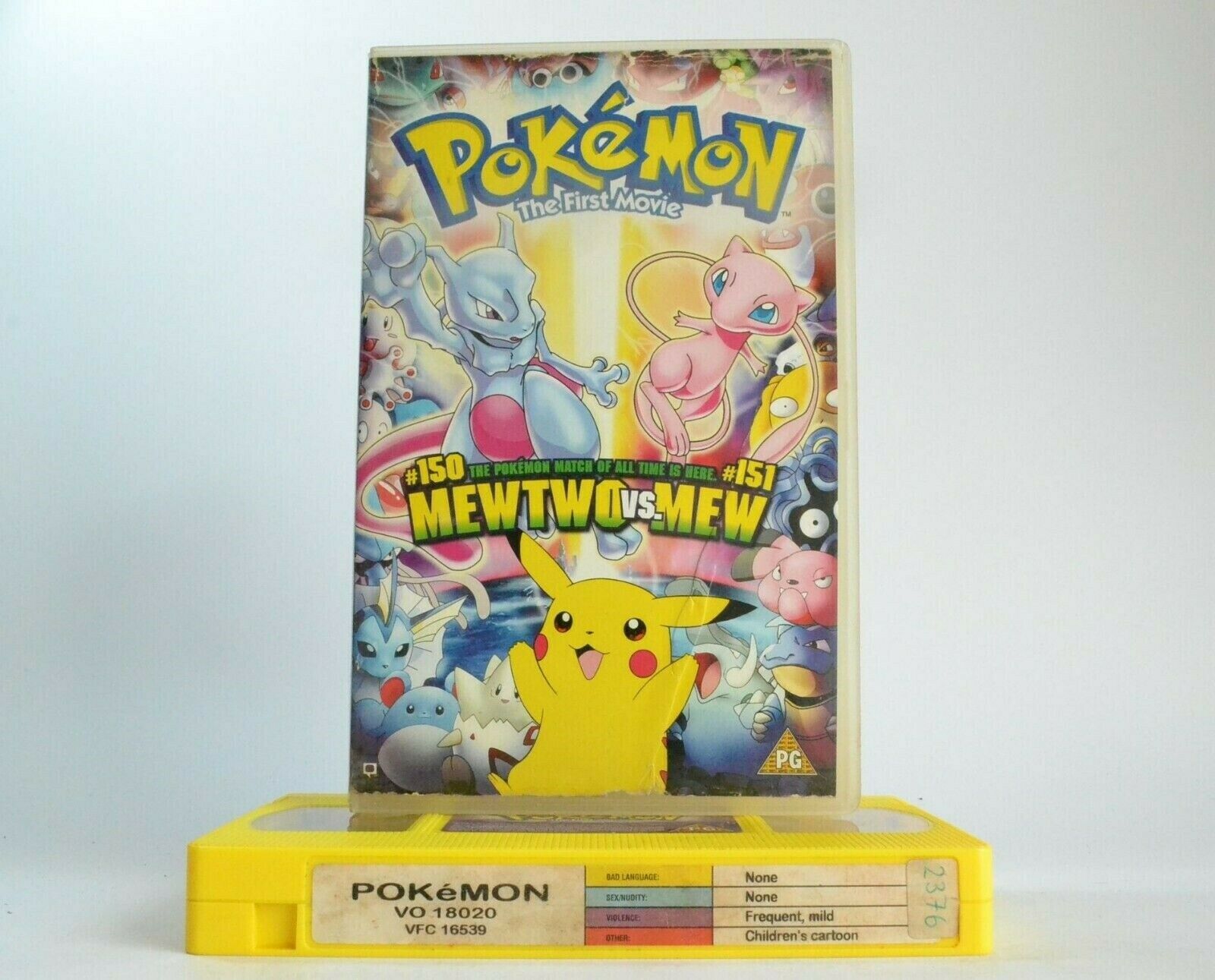 Pokemon The First Movie [Mewtwo Vs. Mew] - Large Mox - Manga - Children's - VHS-