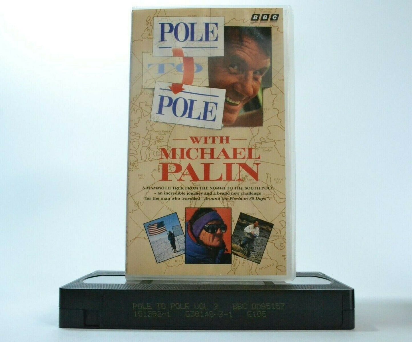 Pole To Pole (BBC): By Michael Palin - North/South Pole - Ethiopia - Pal VHS-