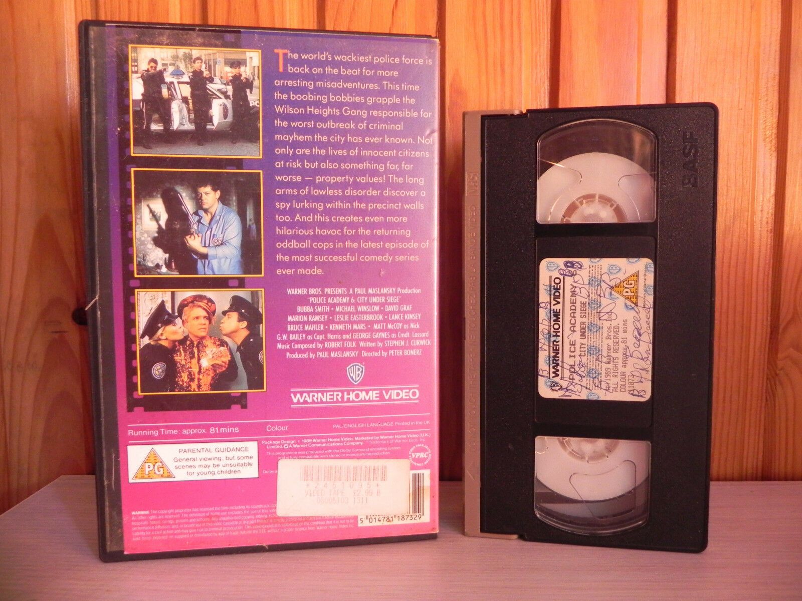 Police Academy 6 - City Under Siege - Warner Video - Ex-Rental - 11873 - VHS-