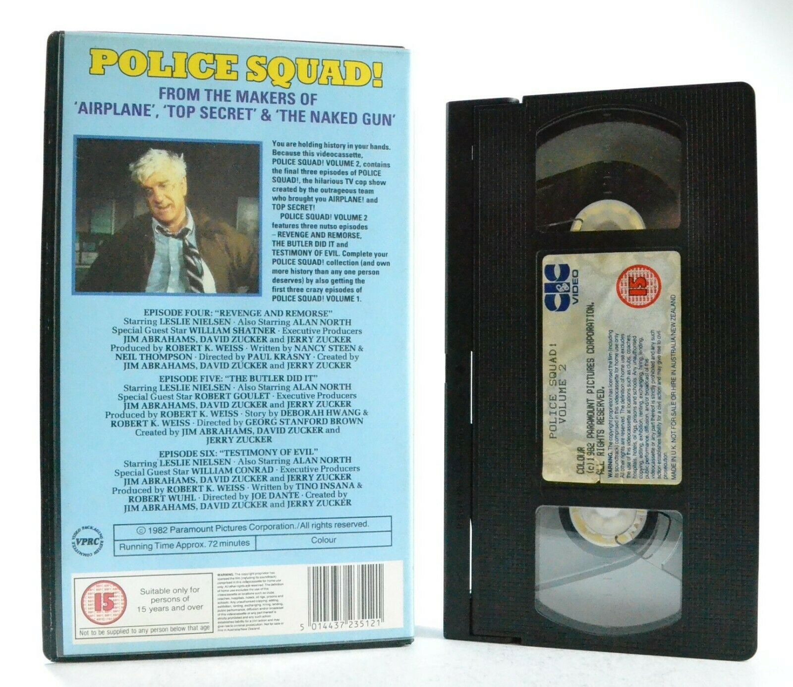 Police Squad: Volume 2 - (1992) TV Comedy Series - Leslie Nielsen - Pal VHS-