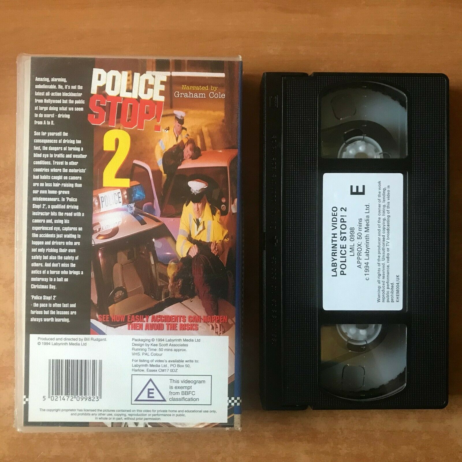 Police Stop 2 (UK Original); [Inspector D. Rowland] Graham Cole - TV Show - VHS-