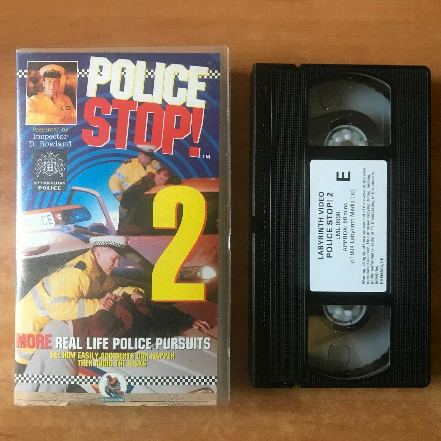 Police Stop 2 (UK Original); [Inspector D. Rowland] Graham Cole - TV Show - VHS-