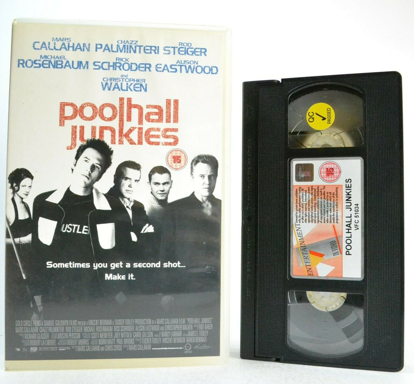 Poolhall Junkies: Thriller (2002) - Large Box - C.Palminteri/C.Walken - Pal VHS-