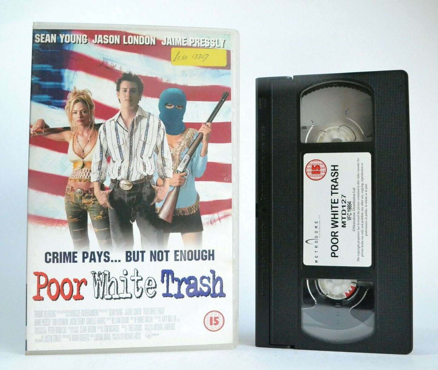 Poor White Trash (2000): Crime Comedy - Large Box - S.Young/J.Pressly - Pal VHS-