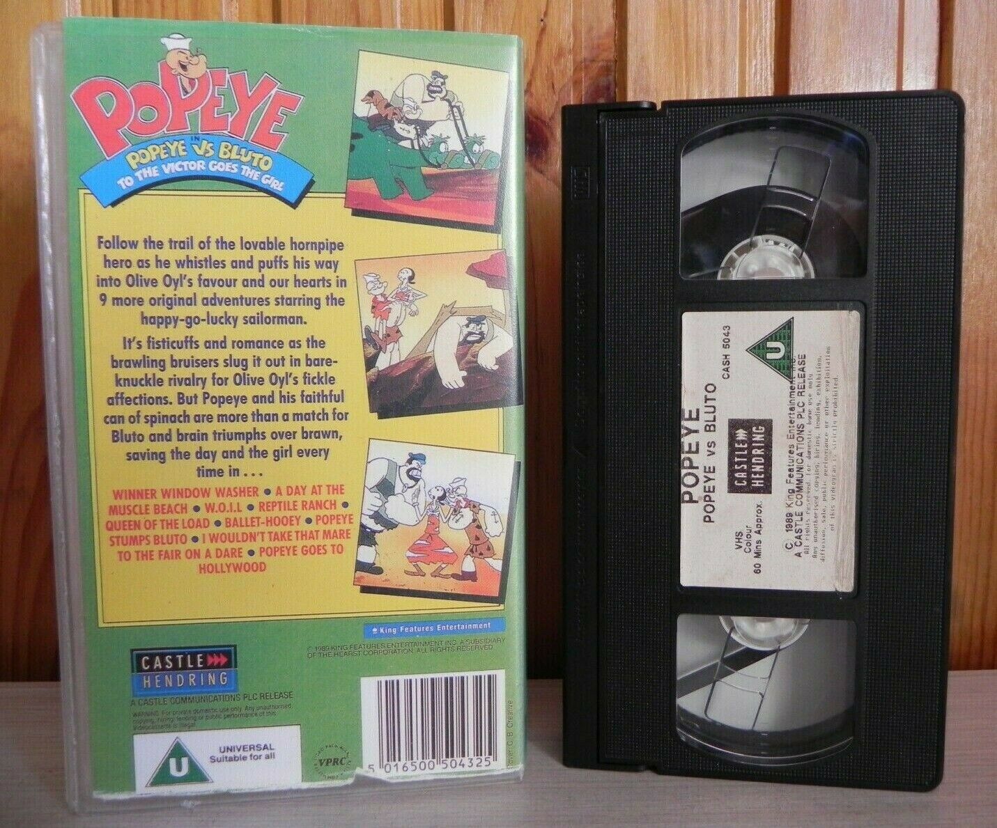 Popeye Vs Bluto: To The Victor Goes The Girl - Animated - Children's - Pal VHS-