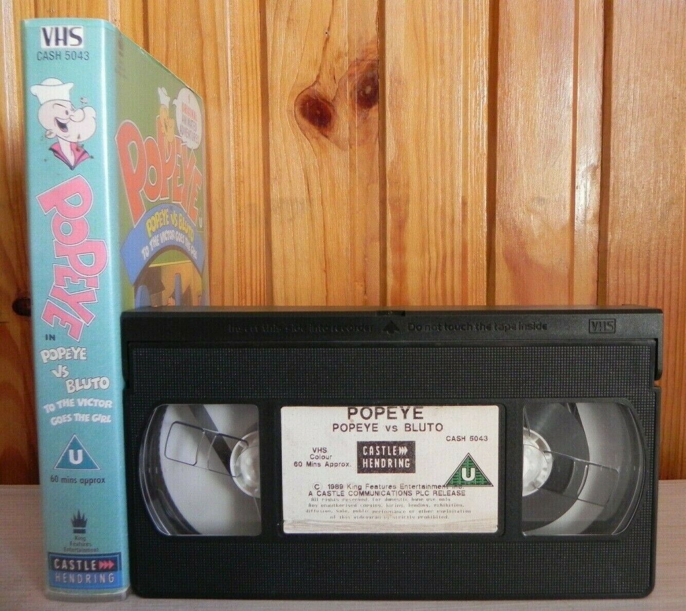 Popeye Vs Bluto: To The Victor Goes The Girl - Animated - Children's - Pal VHS-