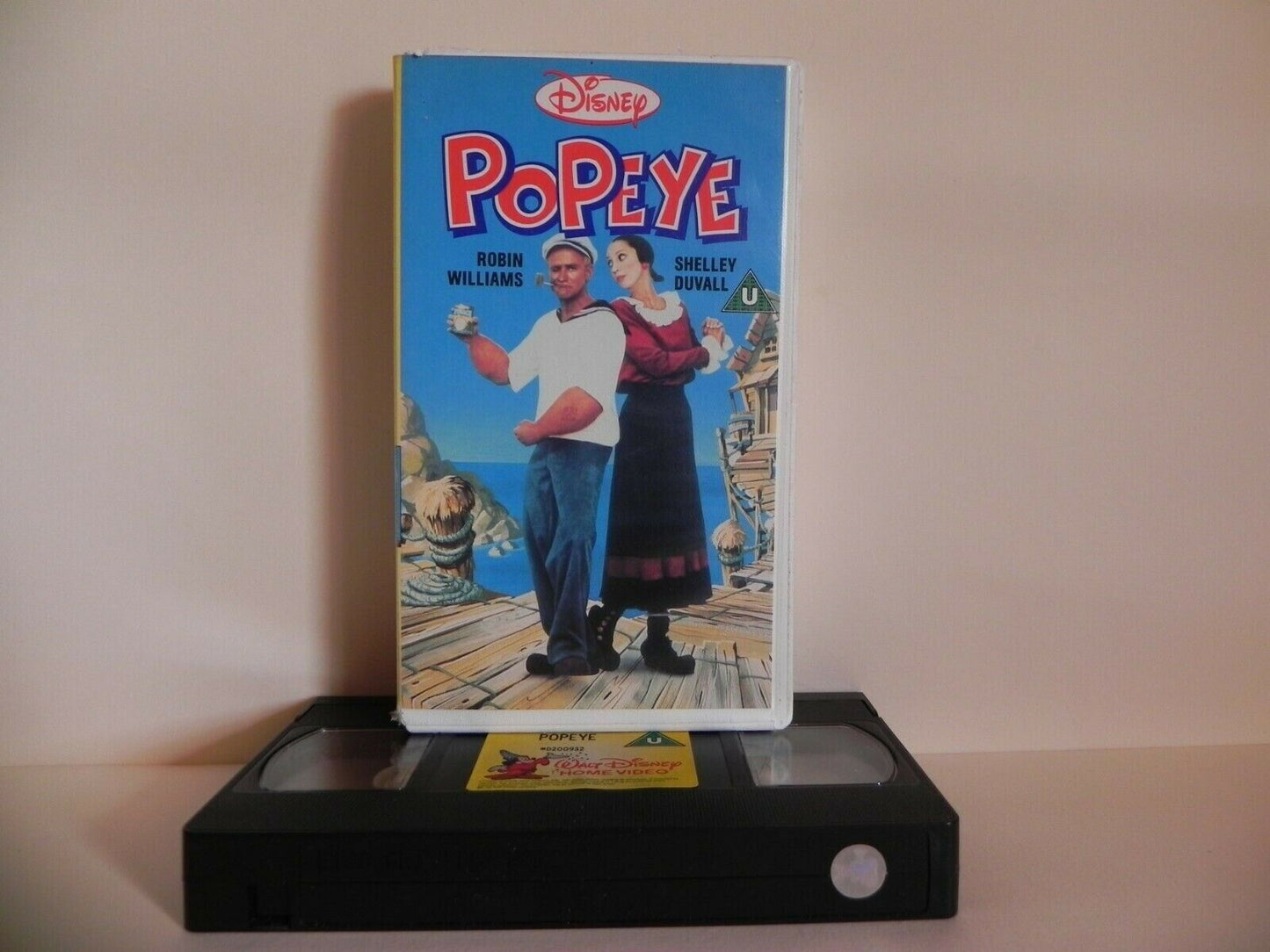 Popeye - Walt Disney Classic - Real Life Story - Robin Williams - Kids - VHS-