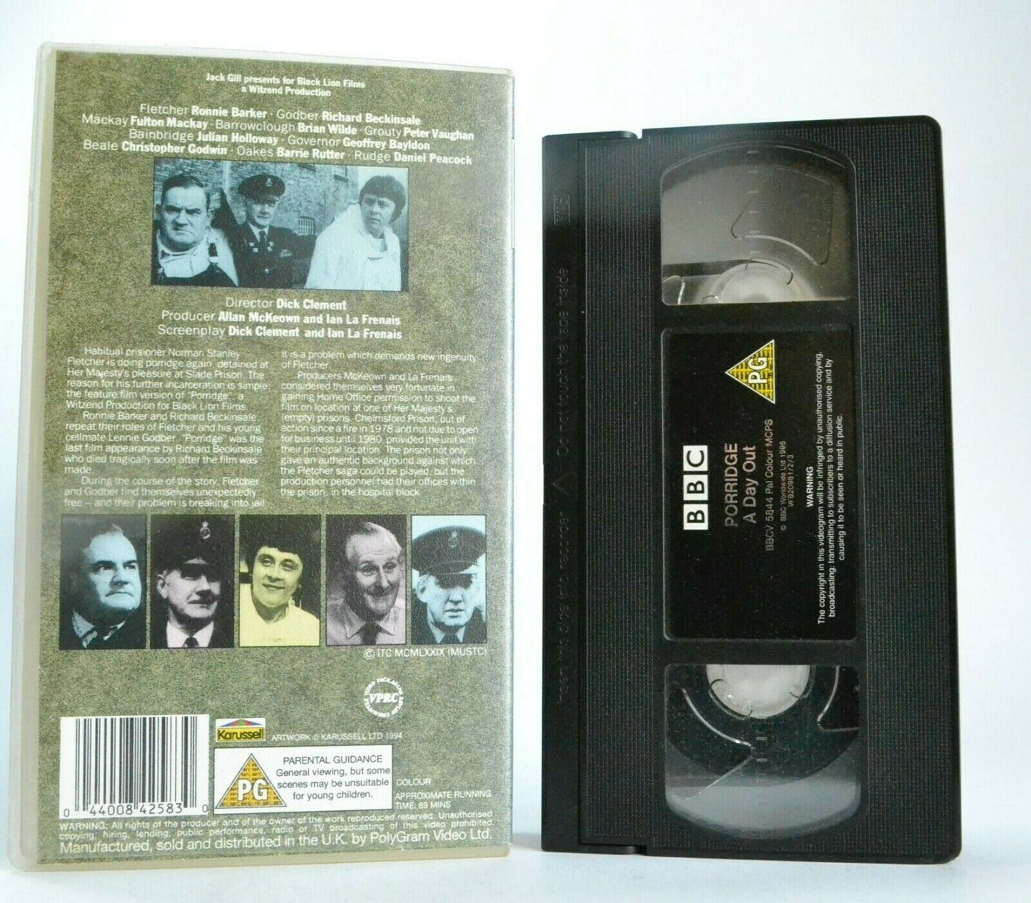 Porridge: By Dick Clement - British Comedy - Ronnie Baker/Brian Wilde - Pal VHS-