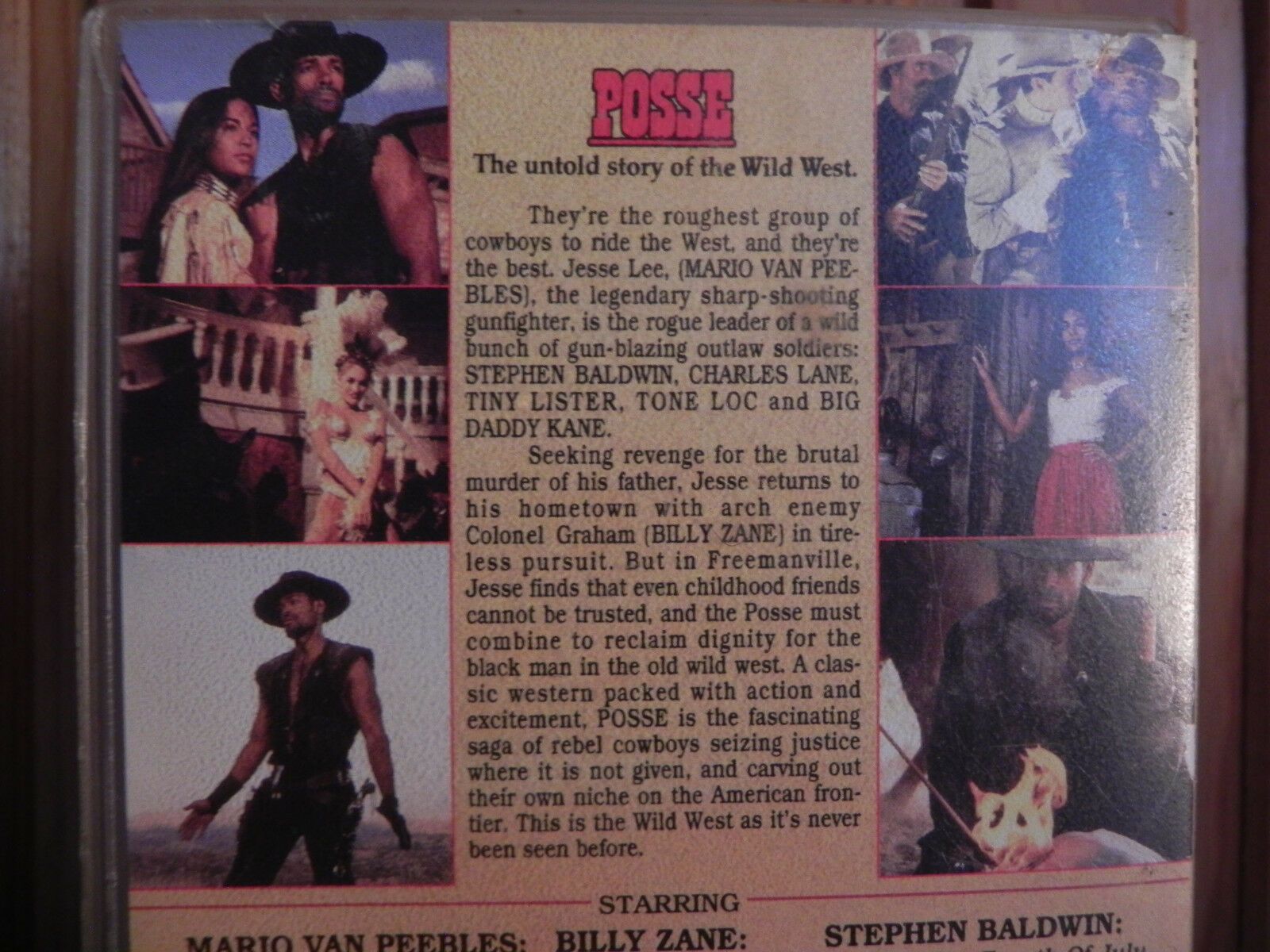 Posse (1993); [Mario Van Peebles]: Western - Buffalo Soldiers - Stephen Baldwin - Pal VHS-