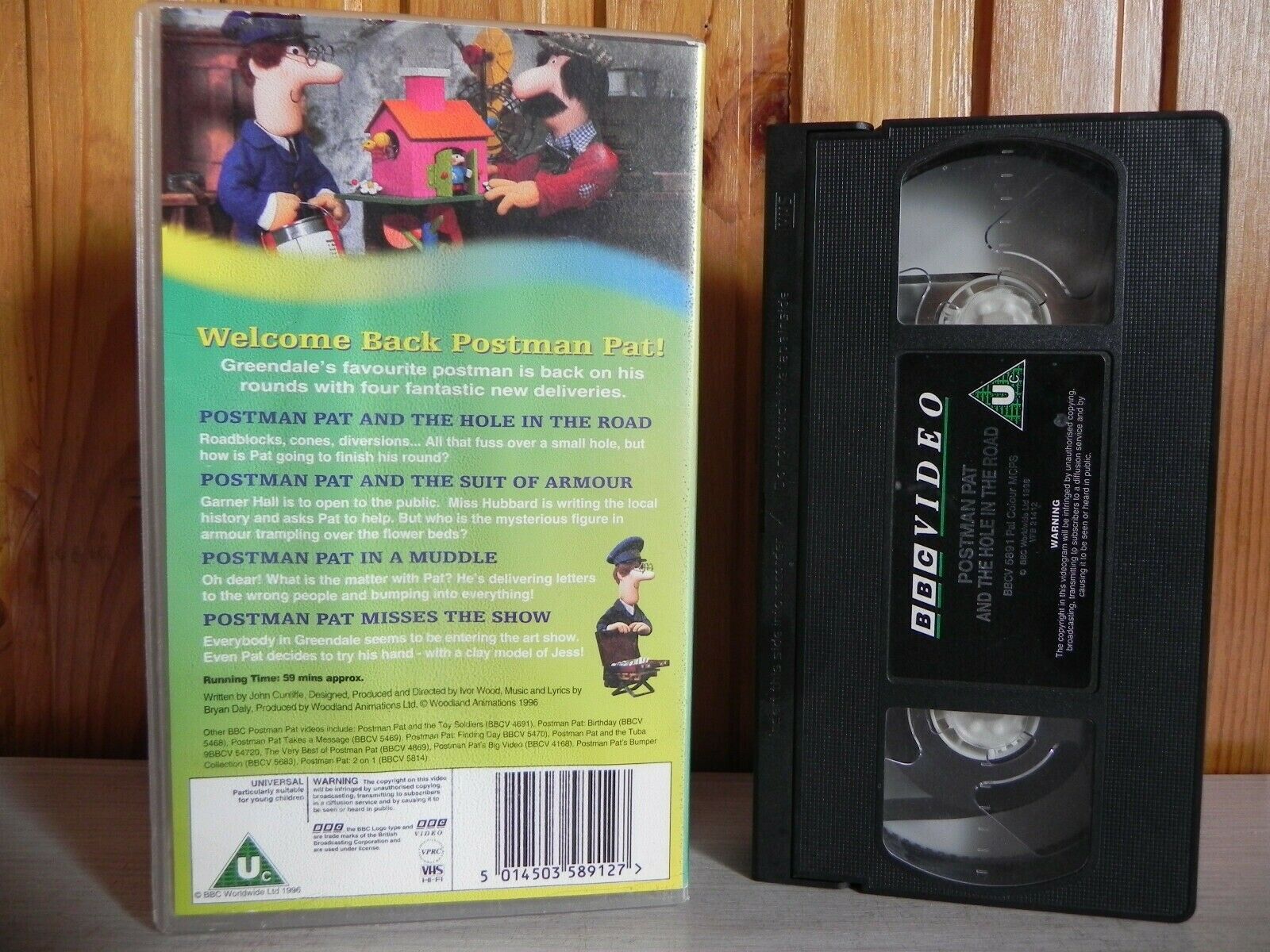 Postman Pat - The Hole In The Road - BBC - Four Episodes - Kids - Pal VHS-