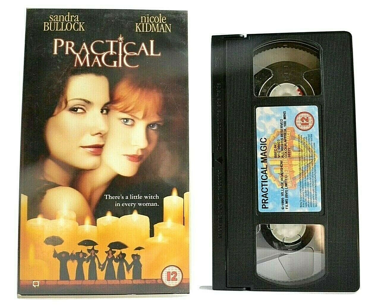 Practical Magic (1998): Witchcraft Fantasy - Sandra Bullock/Nicole Kidman - VHS-