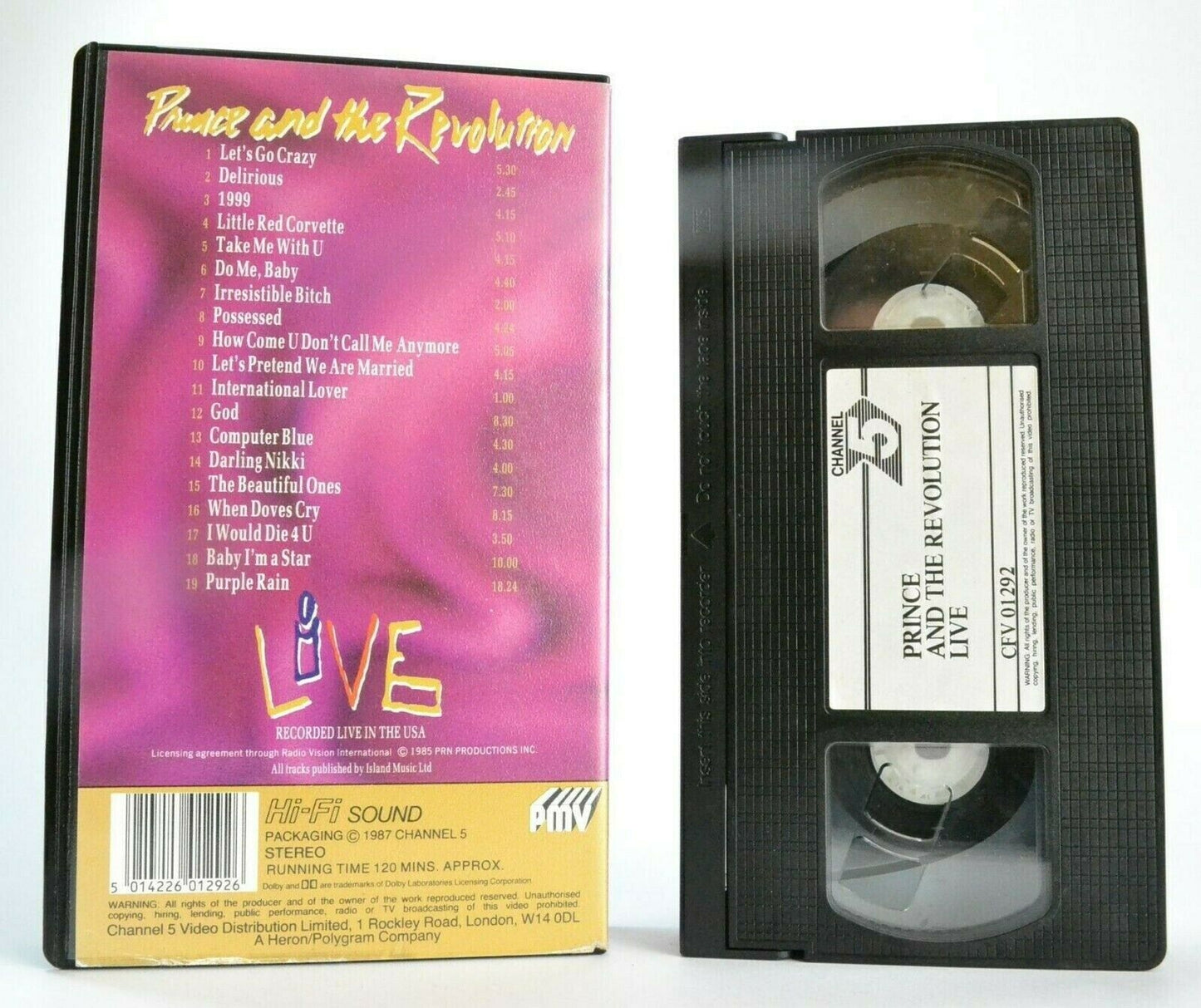 Prince And The Revolution: Live - (1985) USA Concert - Music Performance - VHS-