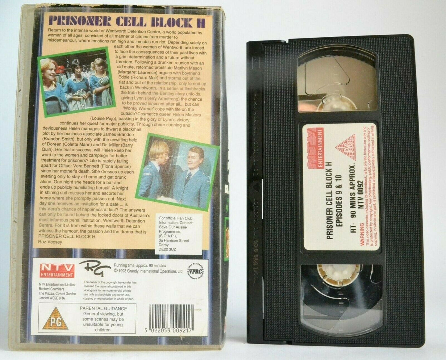 Prisoner Cell Block H [Episodes: 9/10] TV Drama Series - Margaret Laurence - VHS-