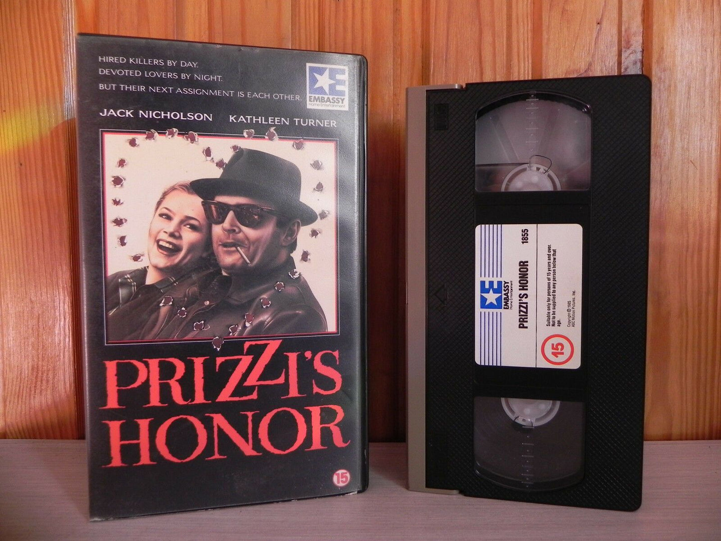 Prizzi's Honor - Jack Nicholson - Kathleen Turner - PreCert - Embassy 1855 - VHS-