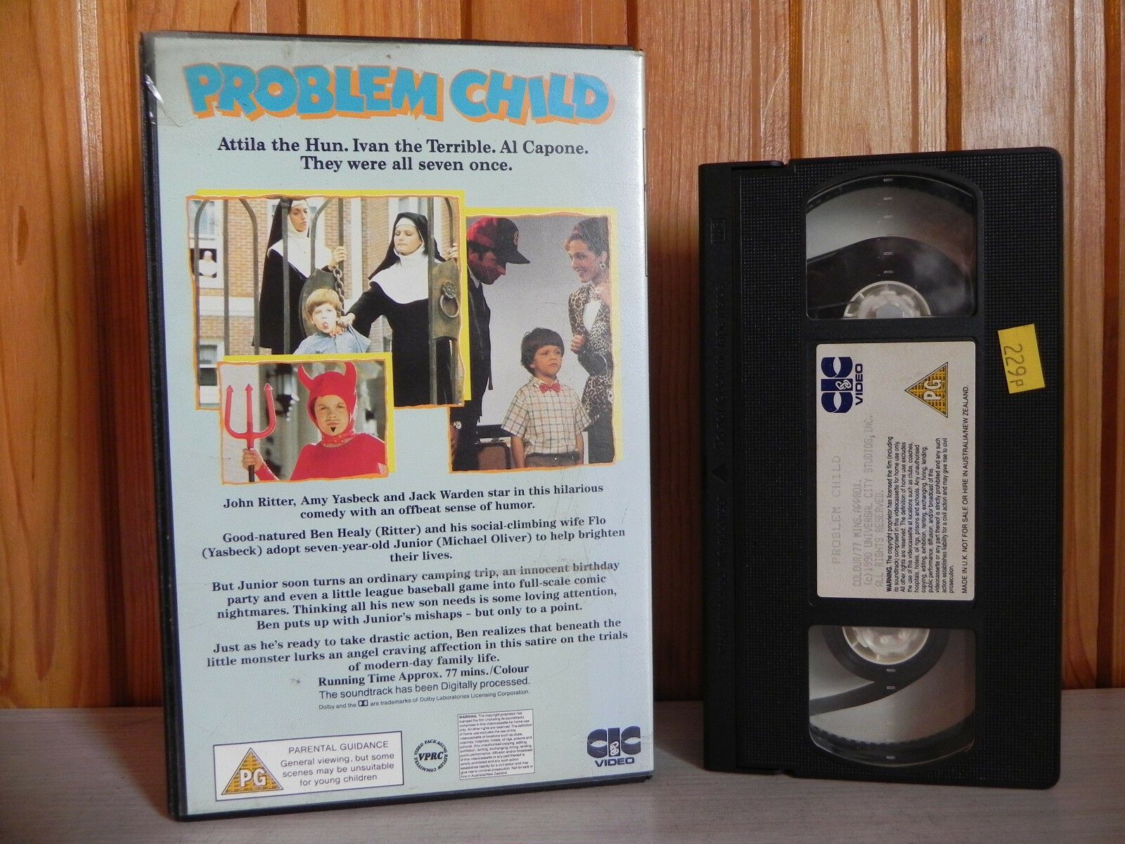 Problem Child - CIC Video - Hilarious Comedy - John Ritter - Amy Yasbeck - VHS-