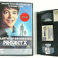 Project X: (1987) CBS/FOX - Sci-Fi - Large Box - Matthew Broderick - Pal VHS-