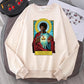 Pulp Fiction Hoodie – Saint Jules Graphic Sweatshirt for Full Hoodie Streetwear Style-Beige-XXL-