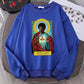 Pulp Fiction Hoodie – Saint Jules Graphic Sweatshirt for Full Hoodie Streetwear Style-Blue-L-