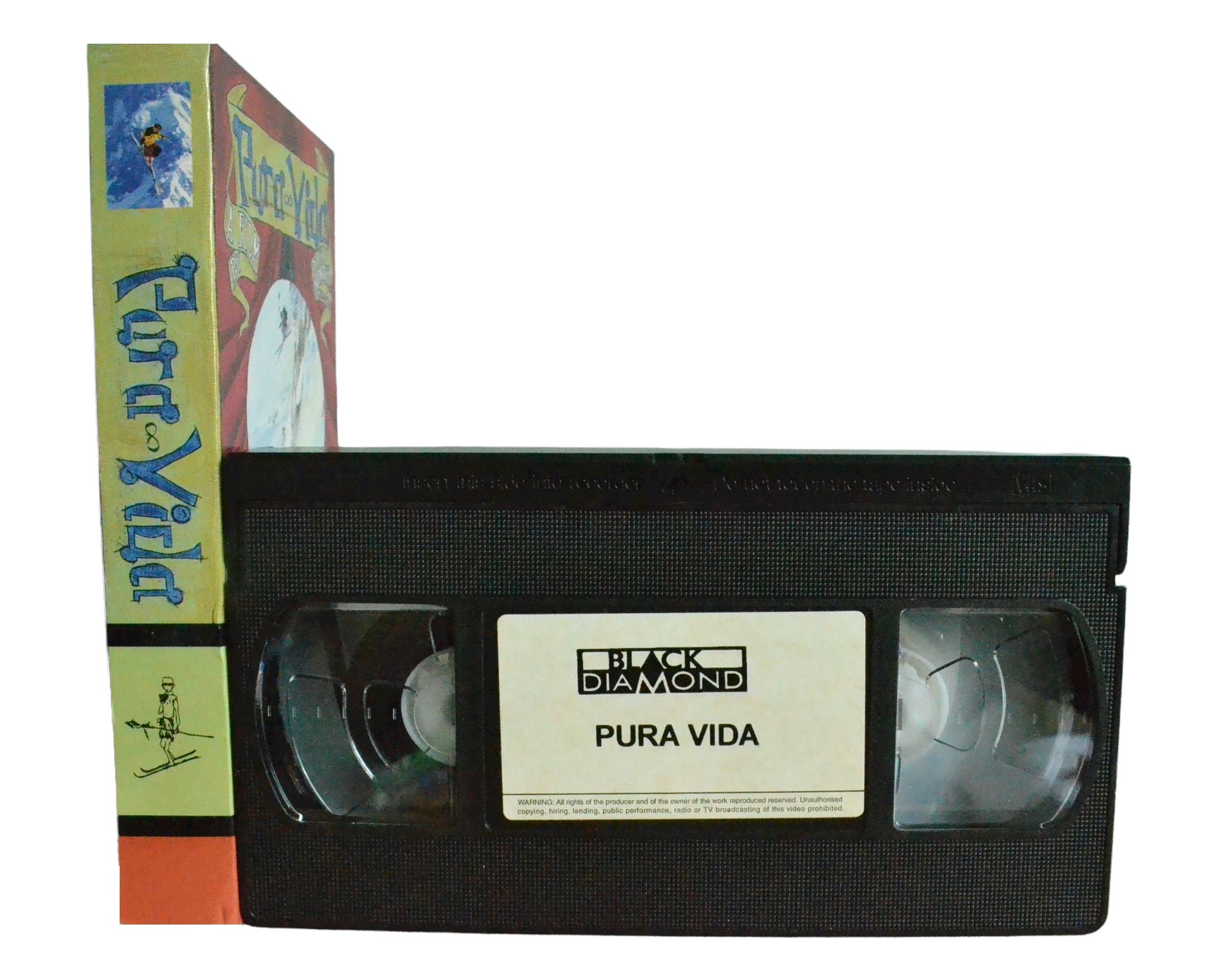 Pura Vida - Dean Cummings - Black Diamond - Vintage - Pal VHS-