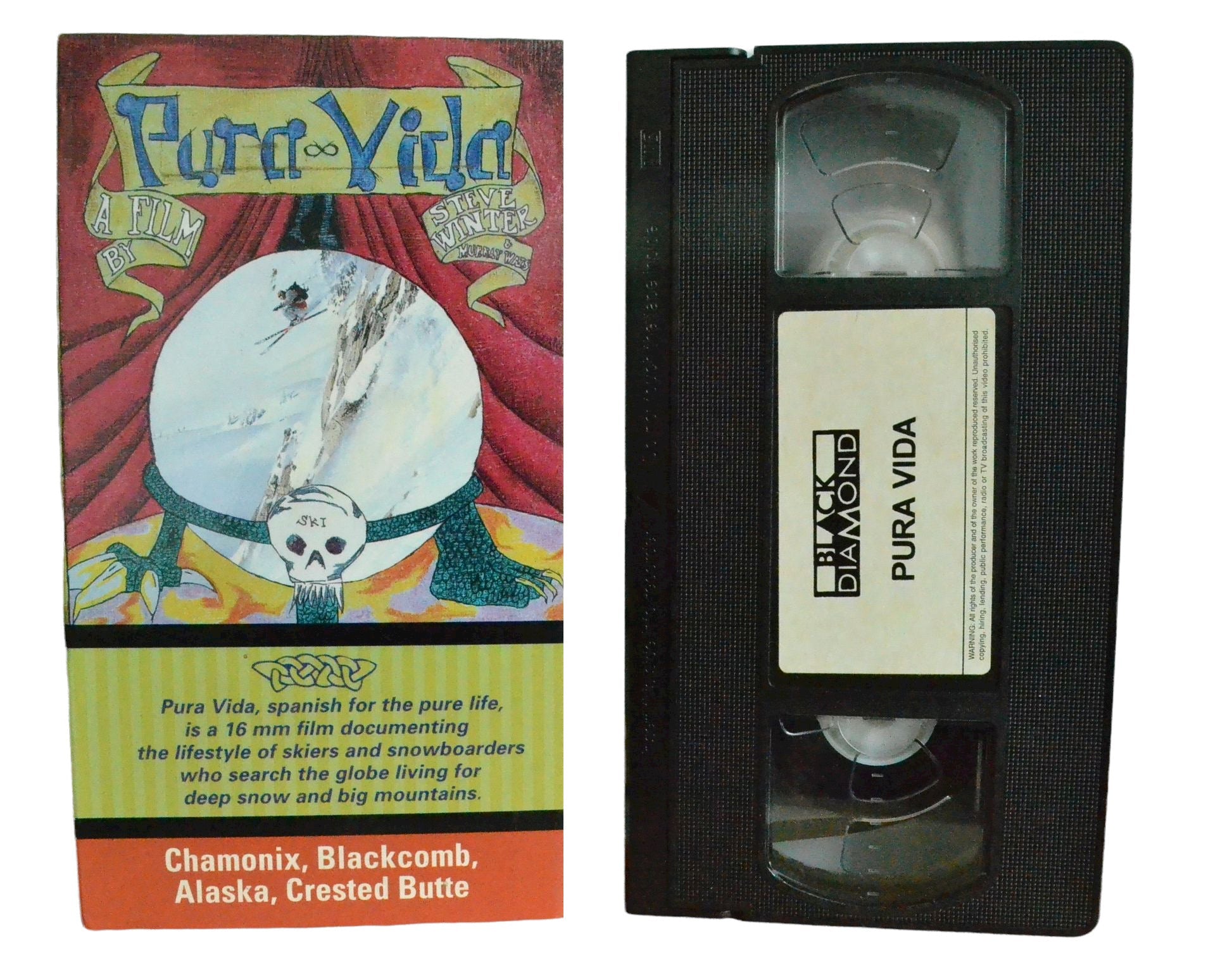 Pura Vida - Dean Cummings - Black Diamond - Vintage - Pal VHS-