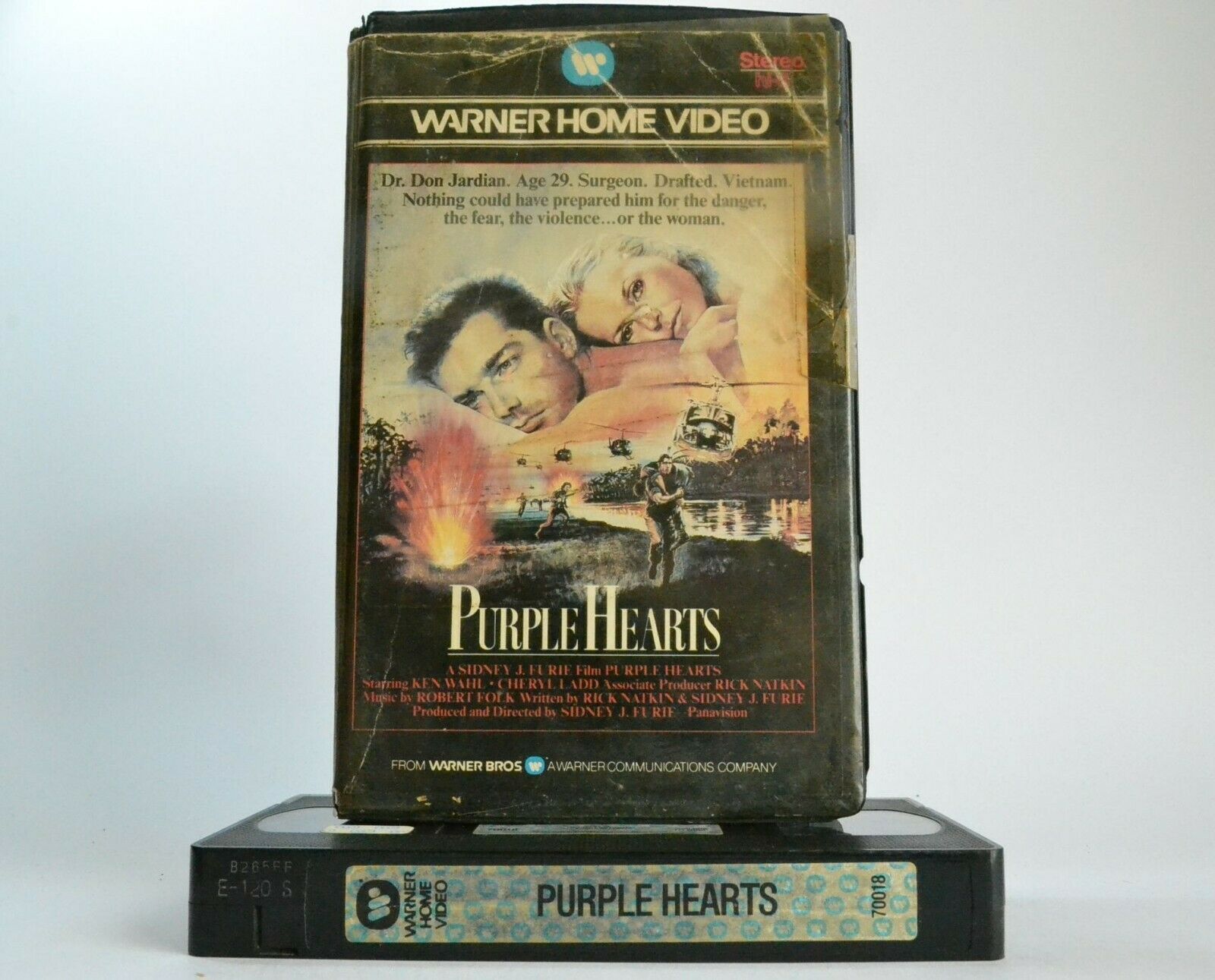 Purple Hearts: (1985) Warner Home - War Drama - Large Box - Vietnam War - VHS-