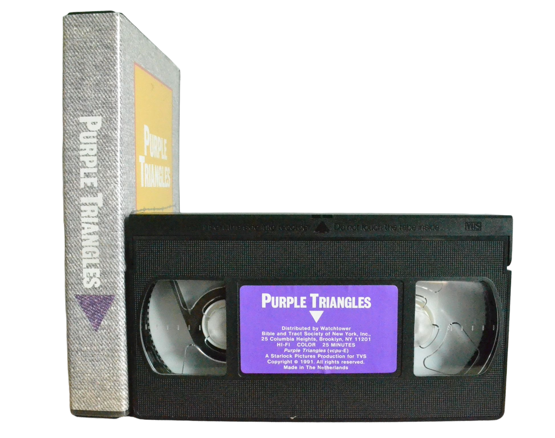 Purple Triangles - David Burke - Watchtower - Vintage - Pal VHS-