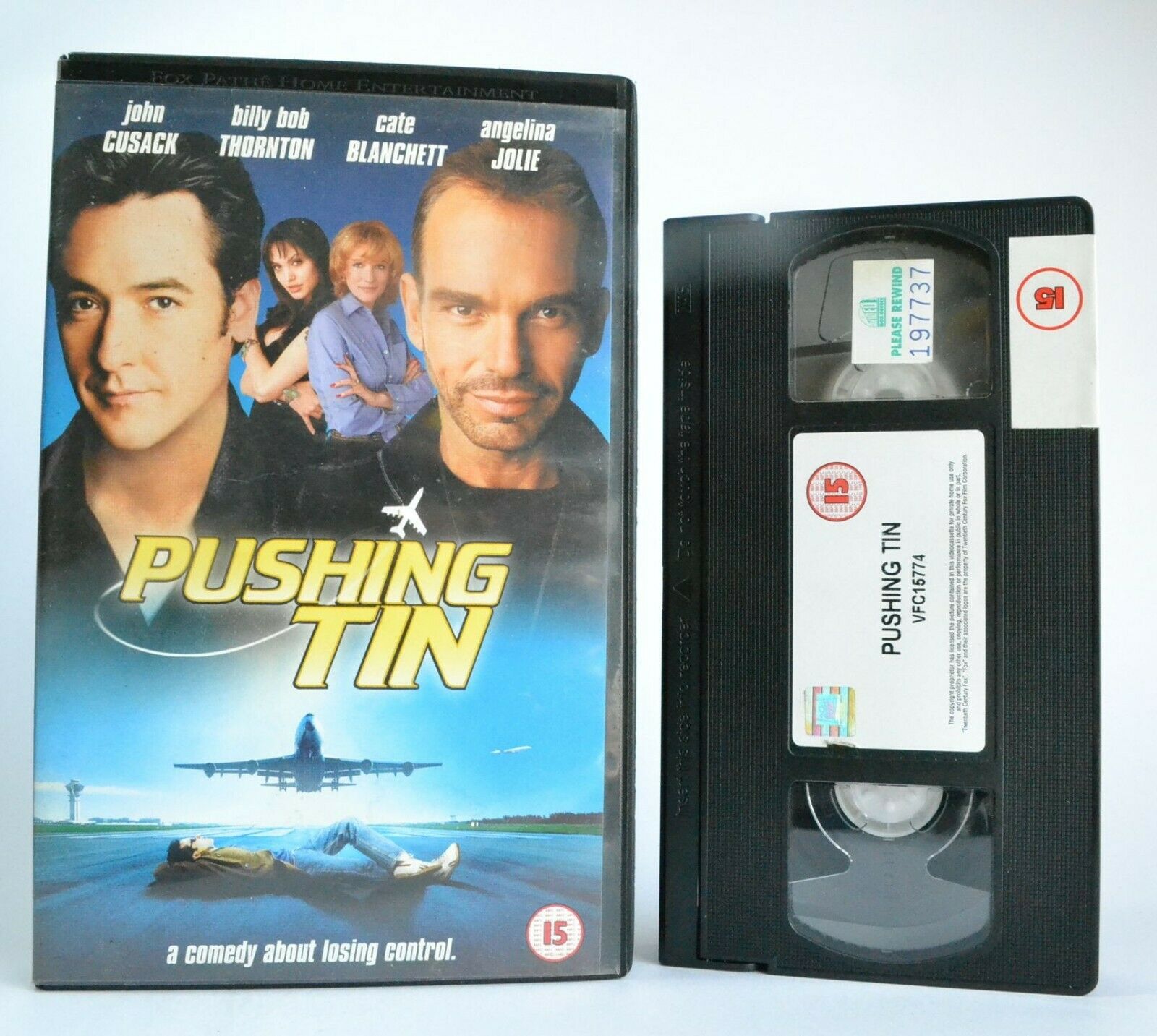 Pushing Tin: Air Traffic Comedy Drama - Large Box - J.Cusack/A.Jolie - Pal VHS-