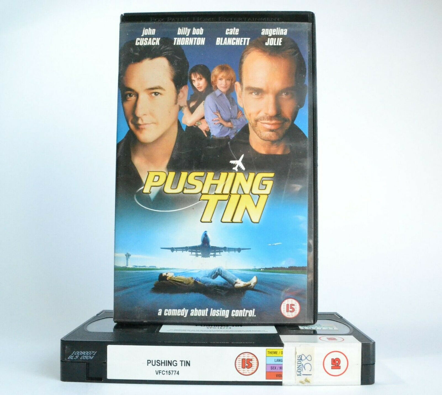 Pushing Tin: Air Traffic Comedy Drama - Large Box - J.Cusack/A.Jolie - Pal VHS-