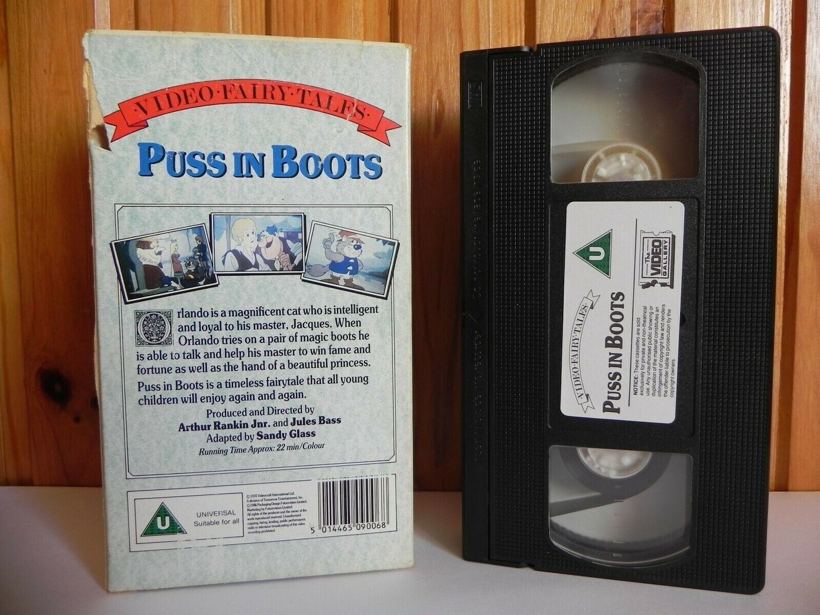 Puss In Boots - Fairytale - Animated - Adventures - Children's - Carton - VHS-