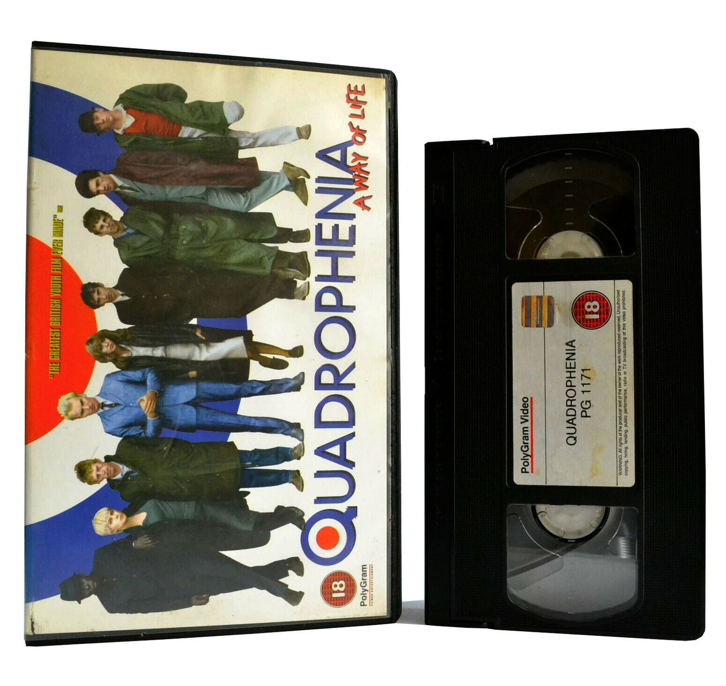 Quadrophenia: Greatest British Youth Film (1979)- Large Box - Mods Gang - VHS-