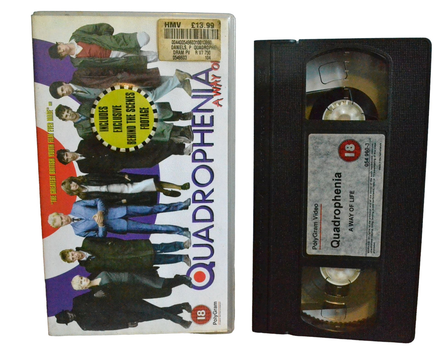 Quadrophenia - Phil Daniels - polyGram Video - Action - Pal - VHS-