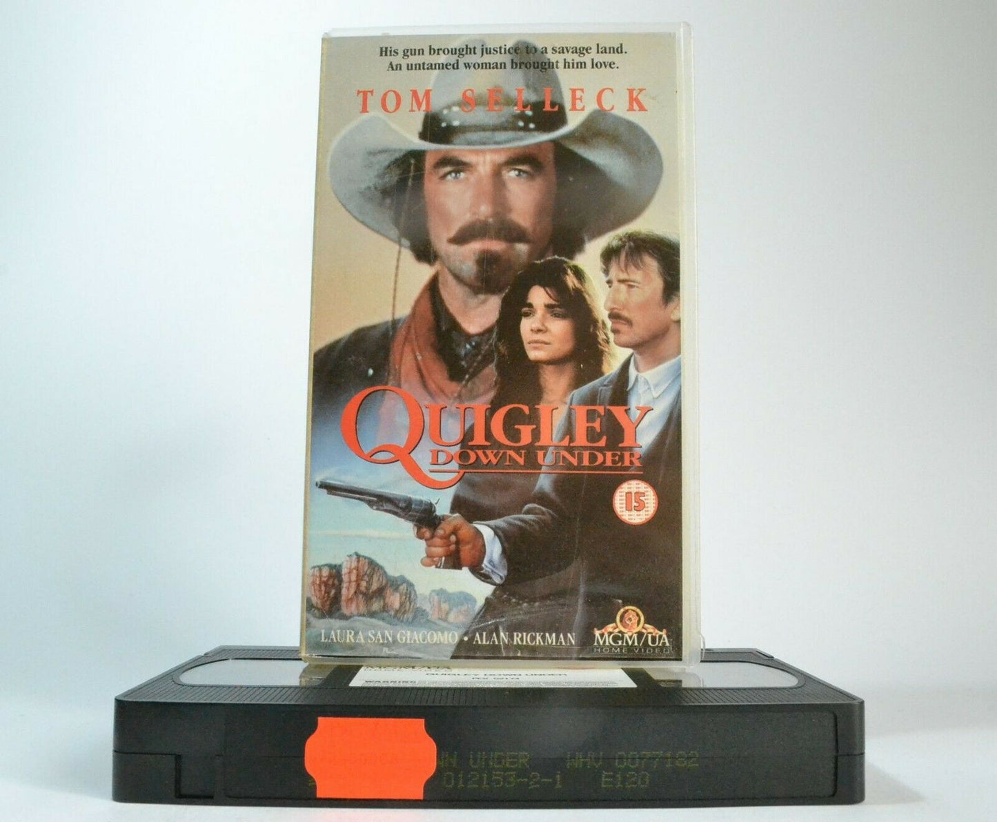 Quigley Down Under (1990) - Romantic Western - Tom Selleck / Alan Rickman - VHS-