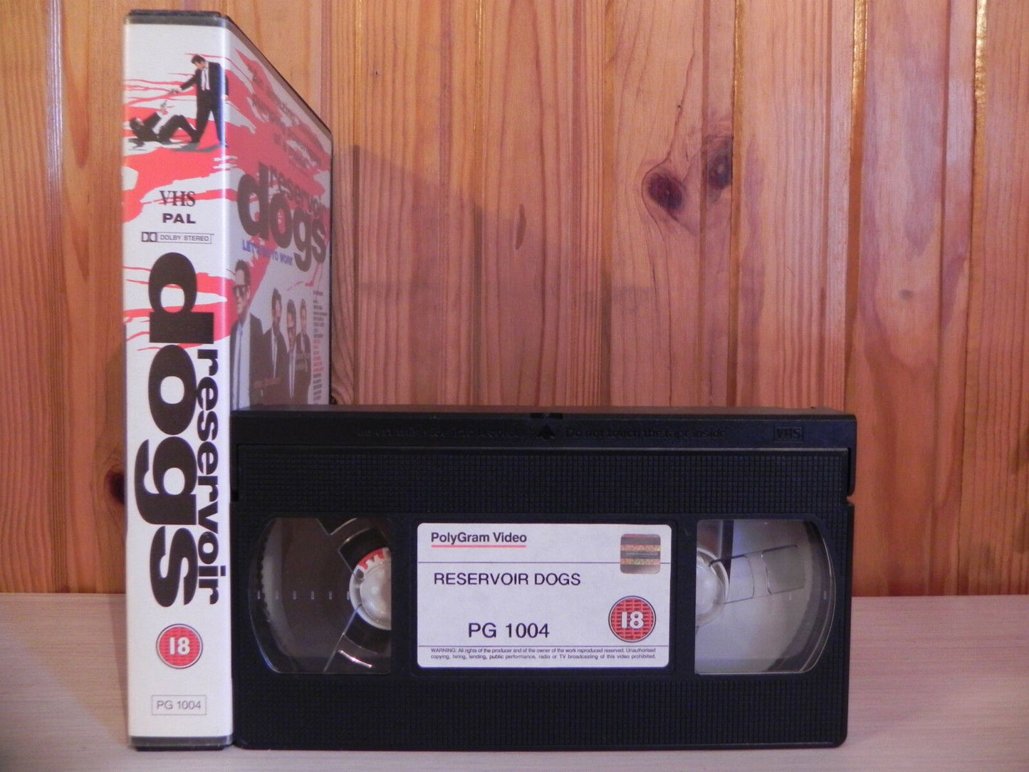 RESERVOIR DOGS - Large Box - Original UK UNCUT Release - Polygram Video - VHS-