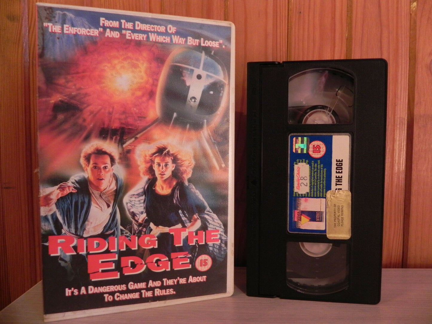 RIDING THE EDGE - High Octane Action Thriller - Big Box Video - Ex-Rental - VHS-