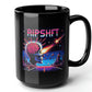 Ripshft Black Mug (15oz) - best arcade games-15oz-