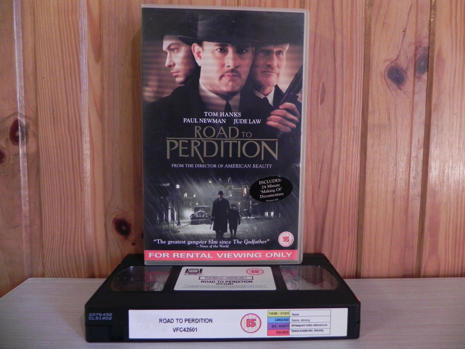 ROAD TO PERDITION - Tom Hanks - Crime Drama - Big Box - Ex-Rental - 23297 - VHS-