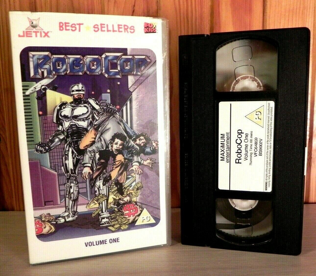 ROBOCOP - VOLUME 1 - KIDS CARTOON - PG - CHILDREN'S VIDEO - JETIX BS9002V- VHS-