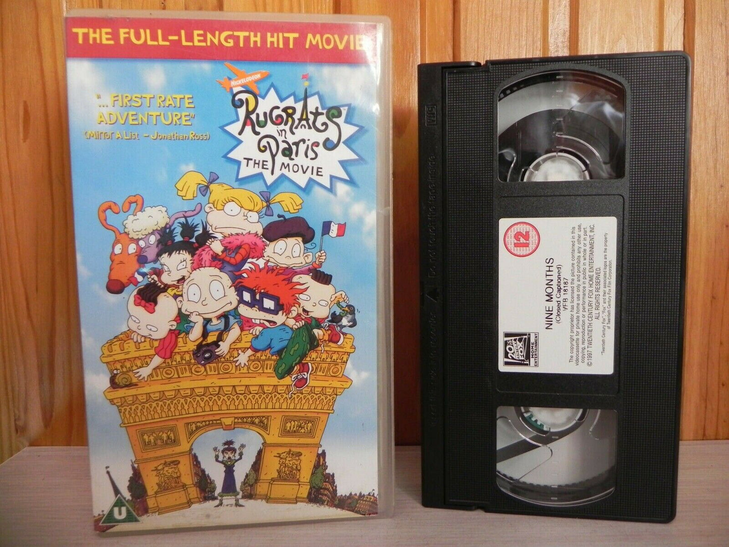 RUG RATS - PARIS THE MOVIE - PRESCHOOL KIDS VIDEO - CHILDREN RUGRATS - PAL VHS-