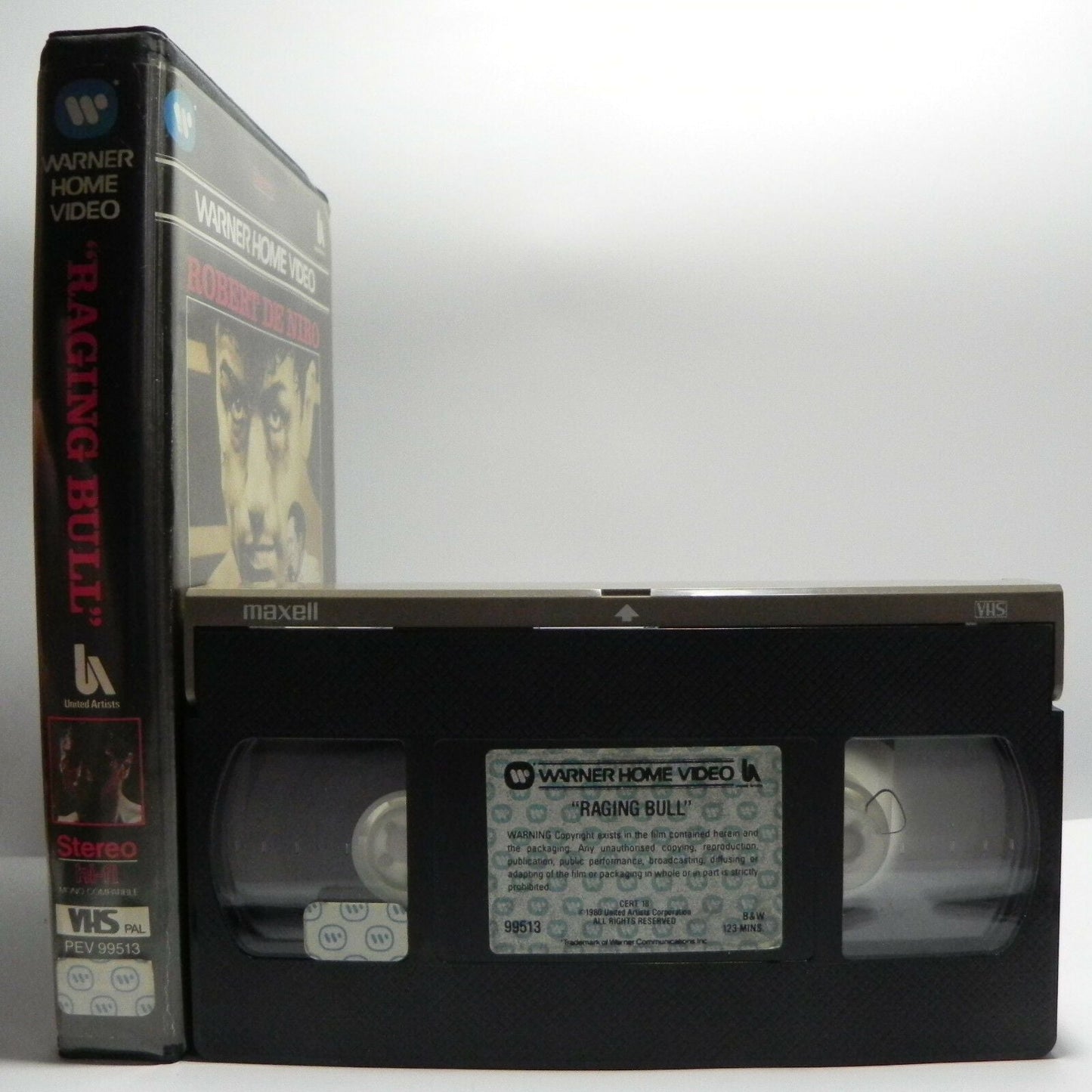 Raging Bull (1980); [Pre-Cert] Big Box - Robert De Niro - Boxing Drama - Pal VHS-