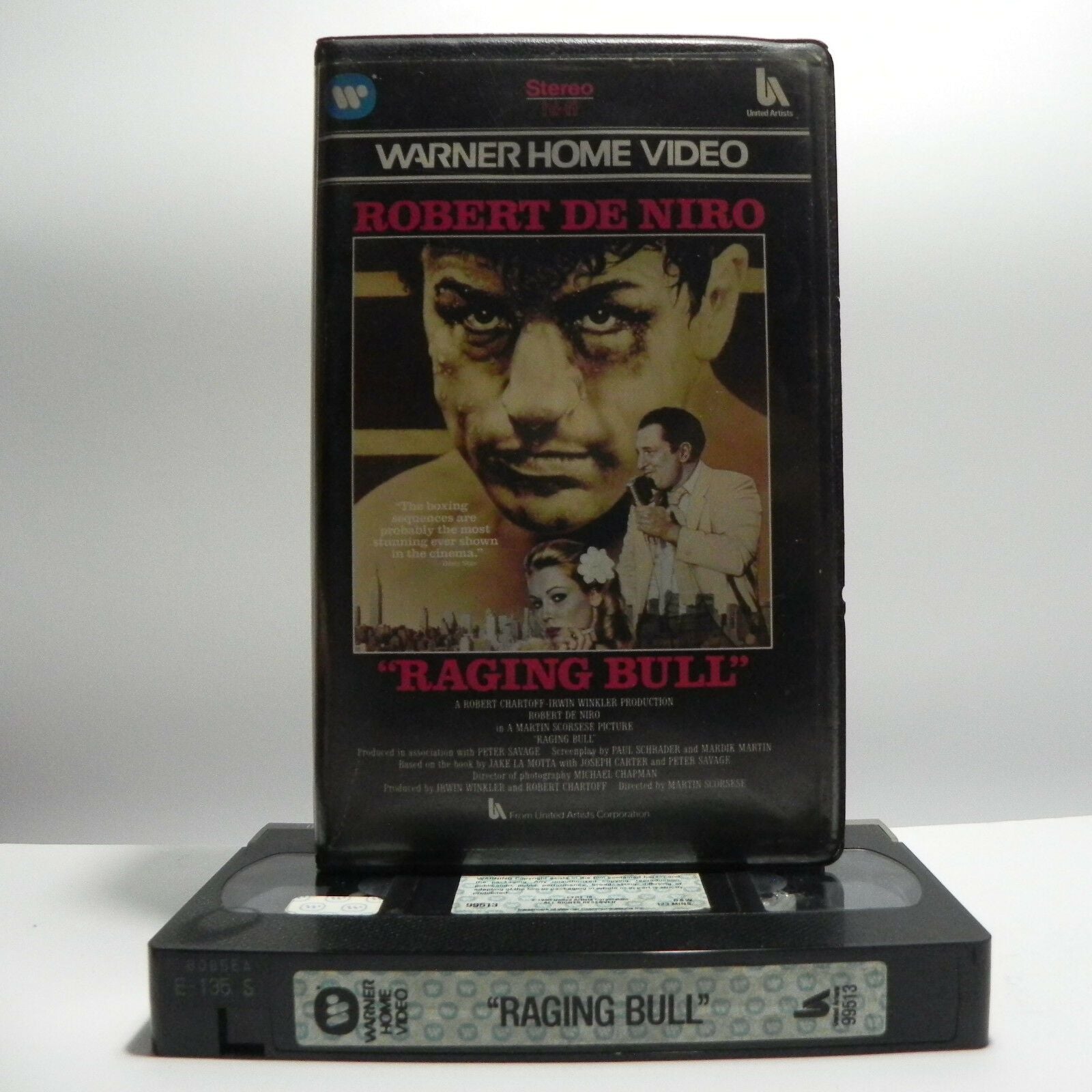 Raging Bull (1980); [Pre-Cert] Big Box - Robert De Niro - Boxing Drama - Pal VHS-