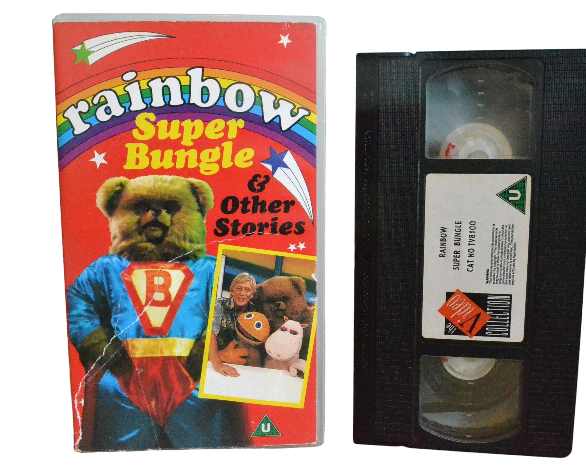 Rainbow : Super Bungle & Other Stories - The Video Collection - TV8100 - Children - Pal - VHS-