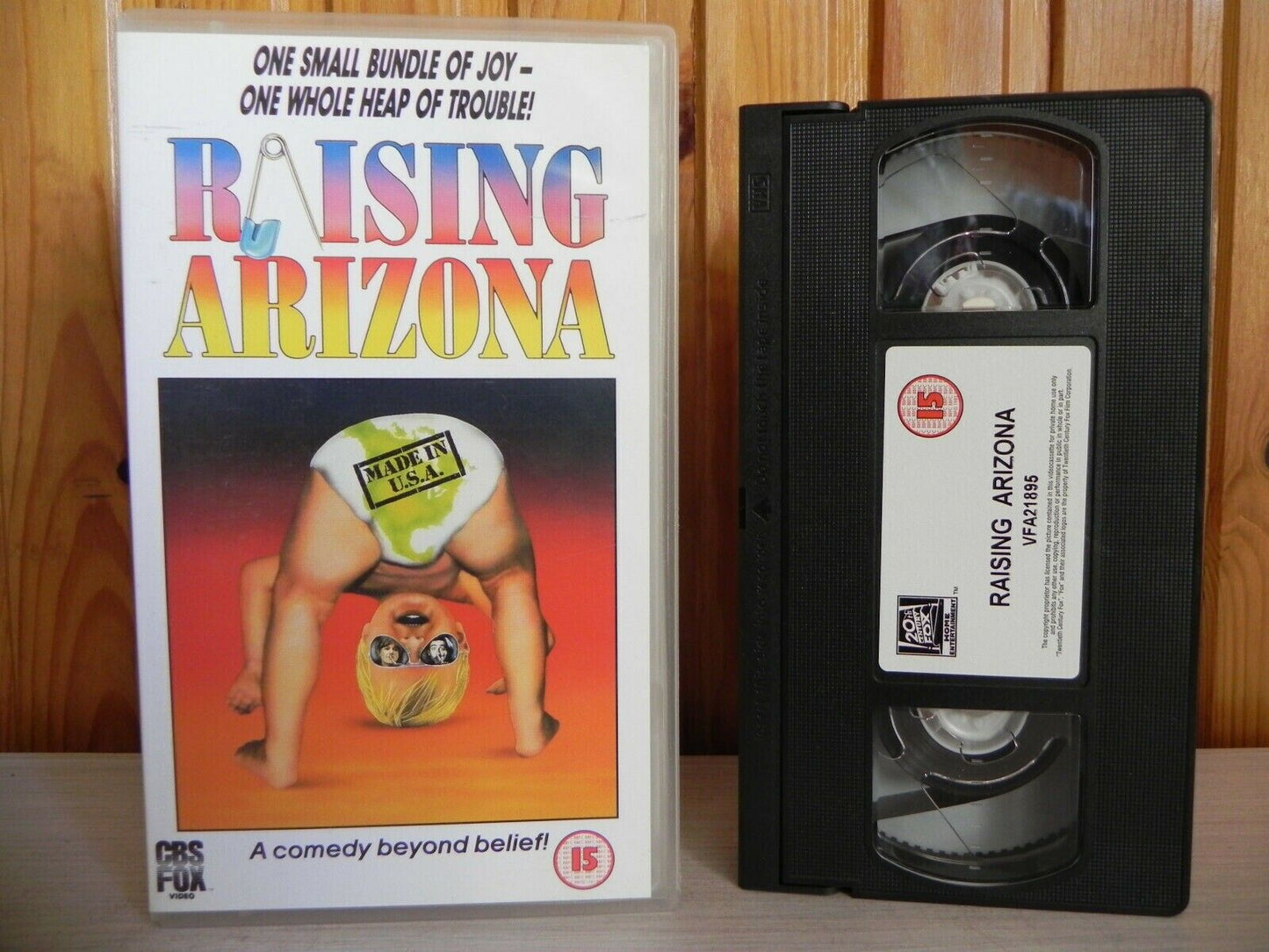 Raising Arizona - CBS/Fox Video - A Comedy Beyond Belief! - Nicolas Cage - VHS-